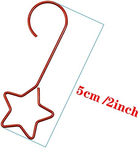 MINI SKATER STAR Oblik Božićno ukrašavanje kuka Metalna žica Viseći kuku Dekorativni ukrasni vješalice za ball