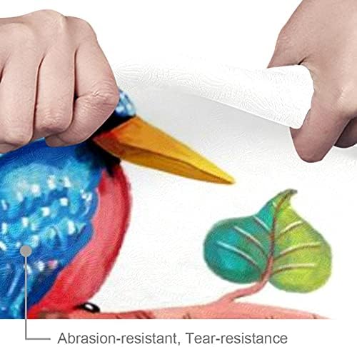 Siebzeh akvarel plava grana tropskih ptica Premium debela prostirka za jogu Eco Friendly Rubber Health & amp;