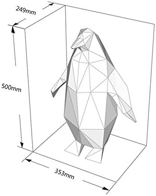 WLL-DP PENGUIN Modeling 3D Geometrijski kućni ukras DIY ORIGAMI Puzzle Papir Skulptura Pred-rezani