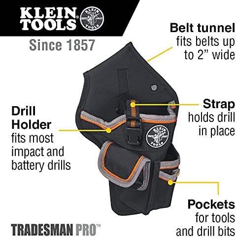 Klein Tools 5183 Torba za alate, TRAVESMMM PRO bušilice od 1680D balističkih tkanja, bušilica za