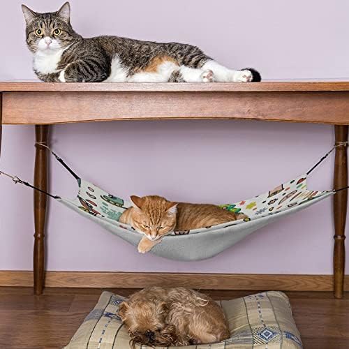 Viseća mreža za mačke sa kavezom za Božićne kućne ljubimce ljuljaška pogodna za kaveznu stolicu za