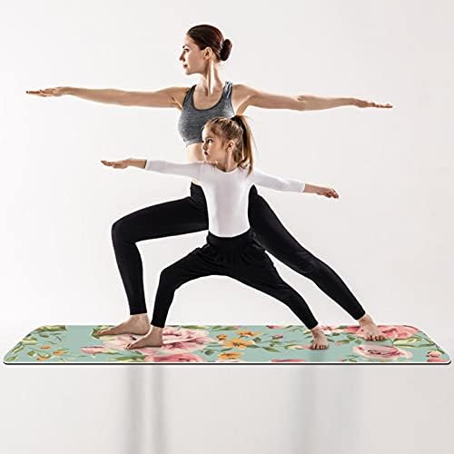Siebzeh Flower Premium Thick Yoga Mat Eco Friendly Rubber Health & amp; fitnes non Slip Mat za sve vrste vježbe