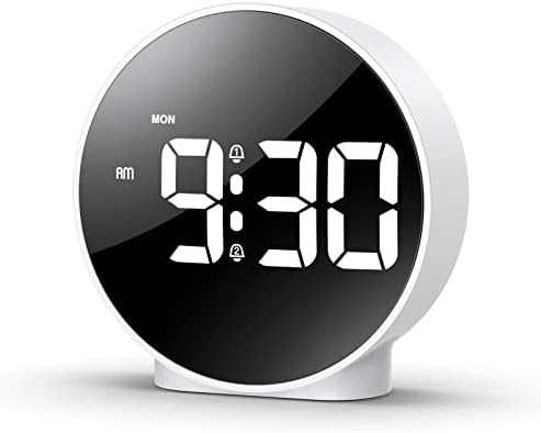 Amir Digital Budilica, LED elektronski sat, mali stolni sat sa 2 alarma, odgode, zatamnjene dane alarma