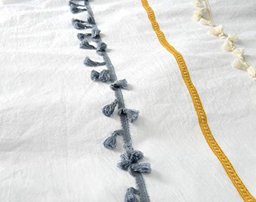 Flber Boho Duvet Cover Queen Boho posteljina pamučna bijela comforter, 86inx90in