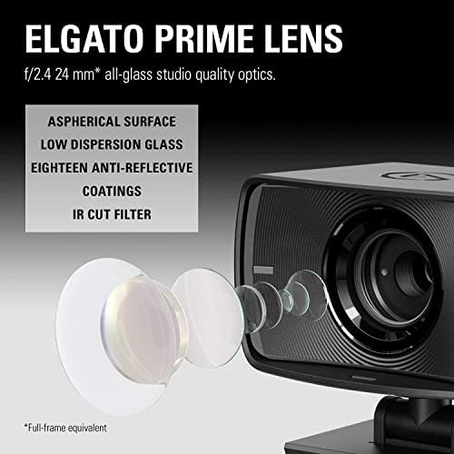 Elgato Facecam-1080p60 prava Full HD web kamera za prijenos uživo, igranje, Video pozive, Sony senzor, naprednu