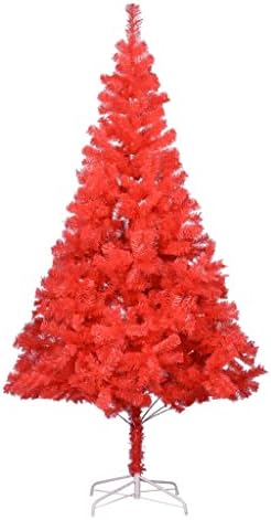 Vidaxl umjetno božinsko stablo sa postoljem crvene 70,9 PVC