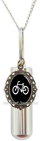 Kremacija urn ogrlica-rachel pfeffer, bicikl, biciklistički nakit, bicikl kremacija urna ogrlica,