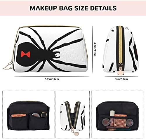 Black Spider Mala putna vrećica za šminke za torbicu, prijenosna toaletna vrećica za žene djevojke Dnevni