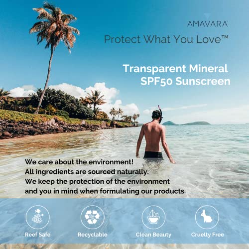 Amavara Mineralna krema za sunčanje, Coral Reef siguran blok za sunce za fizičku zaštitu širokog spektra
