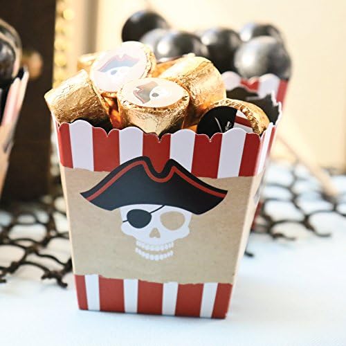 Pazite na Pirates - Party Mini favorizove kutije - Pirate baby tuš ili rođendanska zabava liječite bombonske