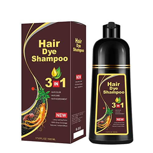 Prirodna kavana Šampon za kosu 500ml, biljna kosa boja šampon 3 u 1, hranjiva i bojenje kose