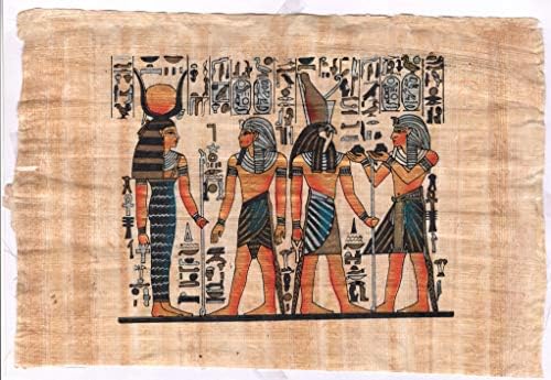 Egipatski Papirus Faraon Art Handmade Egipat Dekor Minijaturni Istorijska Slika