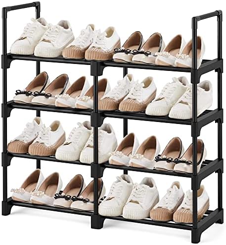 Myityard stalak za cipele, 4 razina slobodna stojeći palci za obuću odvajati metal višeslojni organizator
