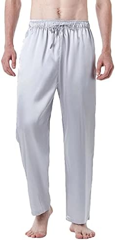 QLAZO muške pantalone Ležerne muške pantalone Loose Silk satenske muške joge hlače Sportske fitness hlače