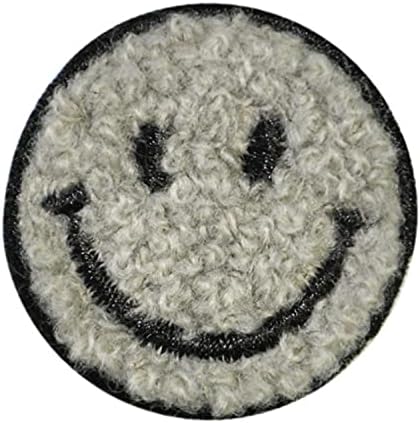 Ixueyu osmijeh zakrpe za lice crtani izvezeni aplicirani željezni šivanje na patch sjajni okrugli značku za DIY