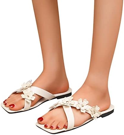 Kaiš ukrasni ravni modni sandali za cvijeće Boja dame casual solidne unutarnje vanjske sandale