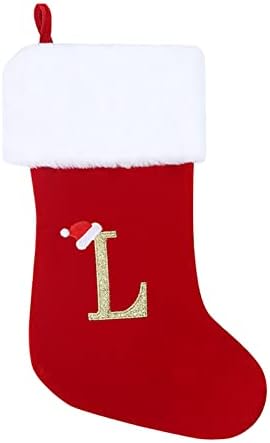 Monogram Božićne čarape Čarape Classic Personalizirano ukrašavanje skladišta za obiteljski odmor Gropavine Garland