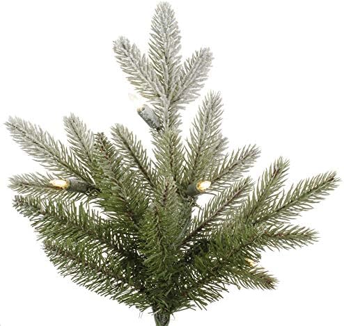 Vickerman 4,5 '' Frosted balsam Jelo umjetno božino drvo, Clear Dura-lit® svjetla - Faux Božićno