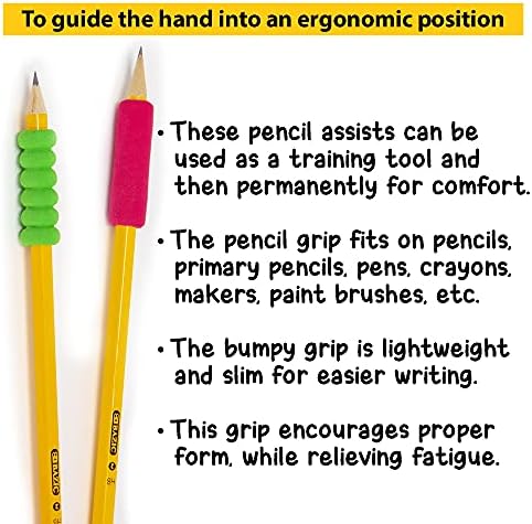 Bazic olovka Grip Mekana pena za pena, ergonomska hvataljka za ublaženja čekinja, udobnosti