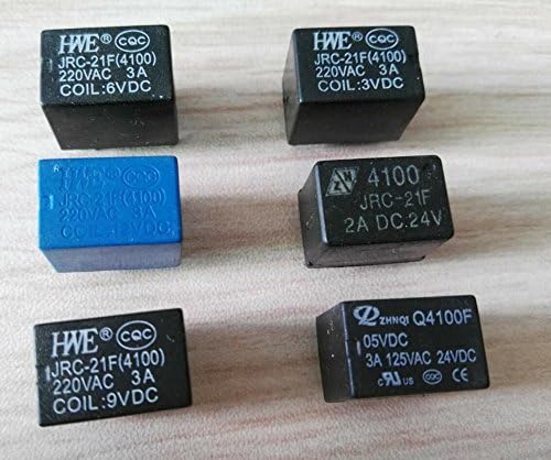 5kom minijaturni PCB relej 6 pinova mini relej DC 3V 5V 9V 12V 24V JRC-21f 4100 relejni prekidač -