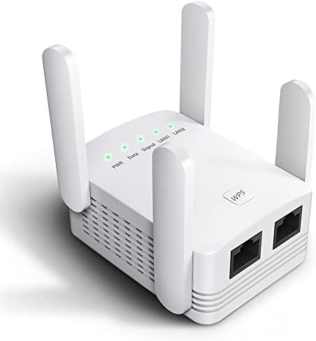 WiFi Extender WiFi Repeater, 2023 najnoviji WiFi pojačivač i pojačavač signala sa 2 LAN porta 4 Antena WiFi