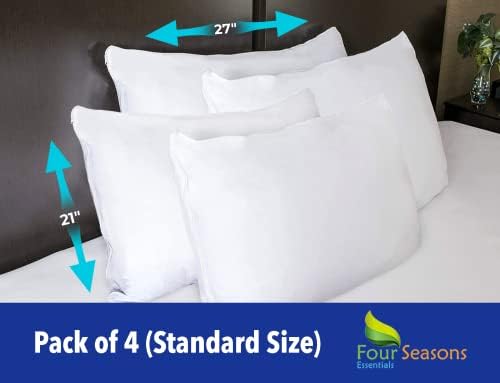 Standardni štitili jastuka - hipoalergenski jastuk pokrivač vodootporni sa patentnim zatvaračem za alergen