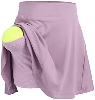 Zaclotre Girls Active Skort Visoko struka Naslijeđena suknja za tenisku suknju Trčanje vježbanje Atletski