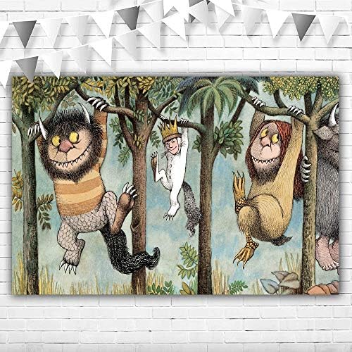 Where the Wild Things are backdrops 5x3 King of All the Wild Things Baby Shower Background Hretan