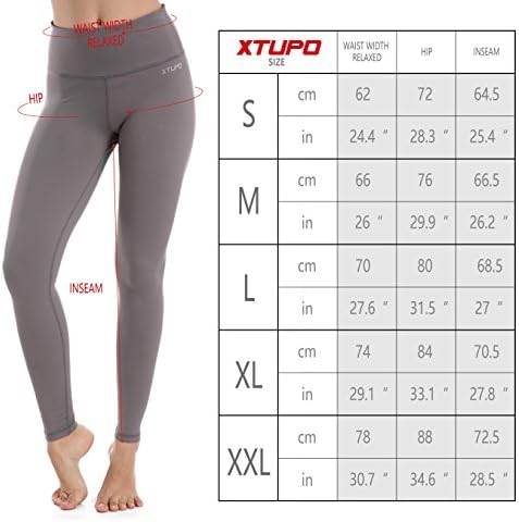 Xtupo visoki struk joga gamaše ultra soft & tal workout hlače 4 puta istezanje tkanine
