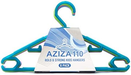 Aziza 110 Premium kvalitetni prostor uštedu specijalnih dječjih vješalica, fluorescentne boje