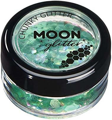 Iridescentna Chunkyja svjetlucanja by Moon Glitter - kozmetički sjaj za lice, tijelo, nokti, kosu i