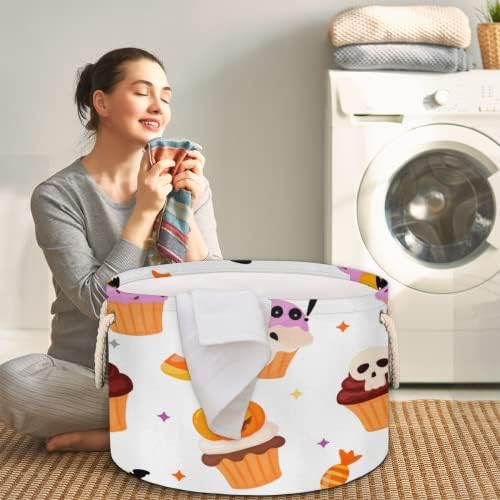 Kup kolač za tortu Halloween Velike okrugle košare za skladištenje basketa za pranje rublja sa ručkim