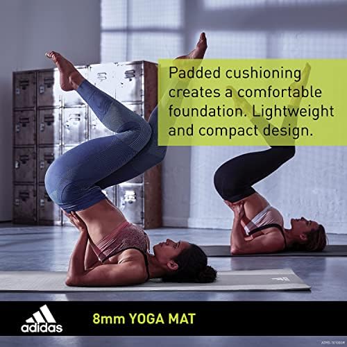 adidas Yoga Mat debeli 8mm EVA pjenasti Neklizajući prostirke za vježbanje za muškarce i žene-idealni za
