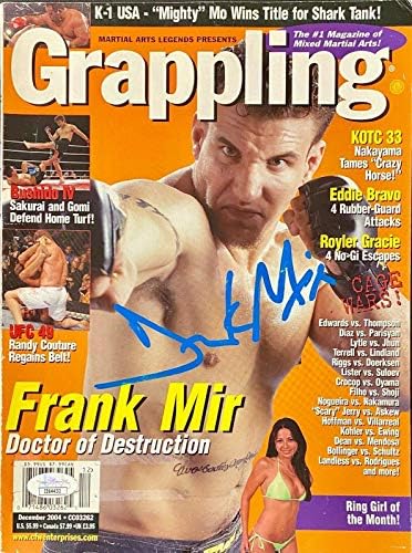Frank Mir potpisao je autogramiranog MMA grappling magazina JSA 3 - autogramirani UFC časopisi