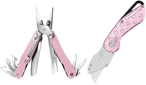 FantastiCAR Pink multifunkcionalna klešta i pomoćni rezač za noževe sa dodatnim setom oštrica, kućištem
