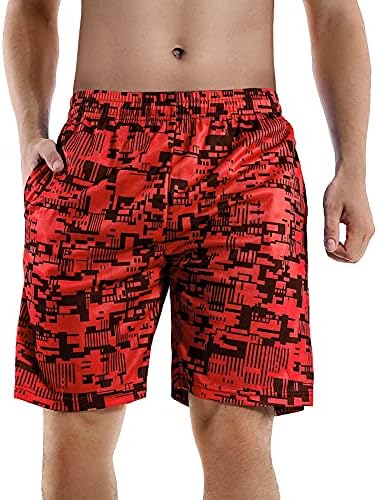 SWISSWELL muške kratke hlače Casual Workout elastični struk lagane ljetne pantalone na plaži džepne vezice