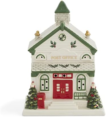 Spode-božićno drvo Božićno selo Pošta-mjere na 6,5 - figurica LED svjetla