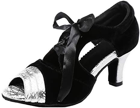 Hroyl Performance Plesne cipele Latinske cipele za ples za žene Topli / udobne Salsa Ballroom Dance Heels,