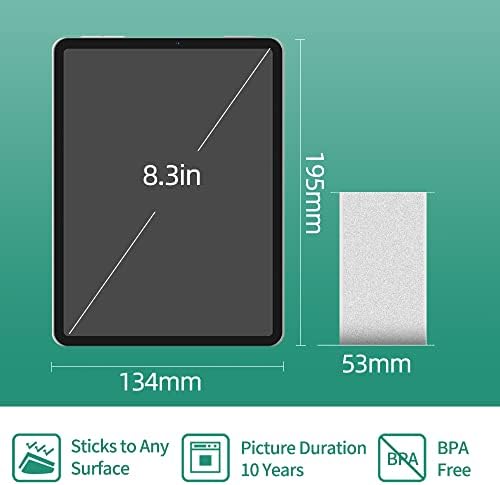 Phomemo M02 prijenosni pisač, mat tekstura crna na čistom 50mm x 2,5m 3 rola, bežični Bluetooth mini džepni
