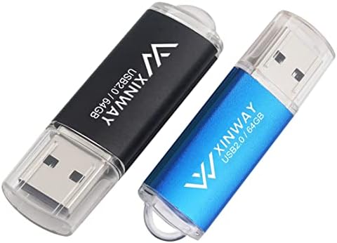 XINWAY 64GB USB 2.0 Flash pogoni palac pogoni Memory Stick skok pogon Zip pogon, 2 paket miješane