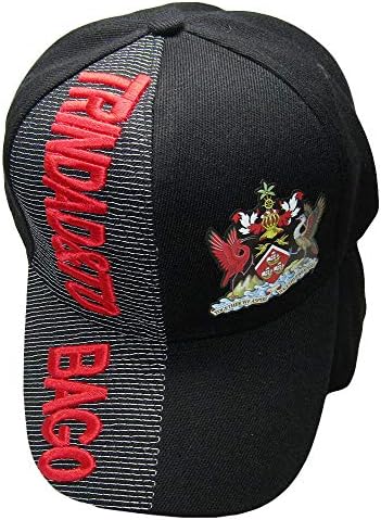 Miami veleprodaja Trinidad & Tobago Country crna crvena pisma zakrpa na bočnom veznom poklopcu šešira