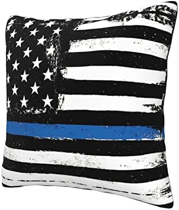 Aseelo Blue Tancy Line USA jastuk za bacanje zastava, mekani kvadratni kaušanje za kauč na razvlačenje spavaću
