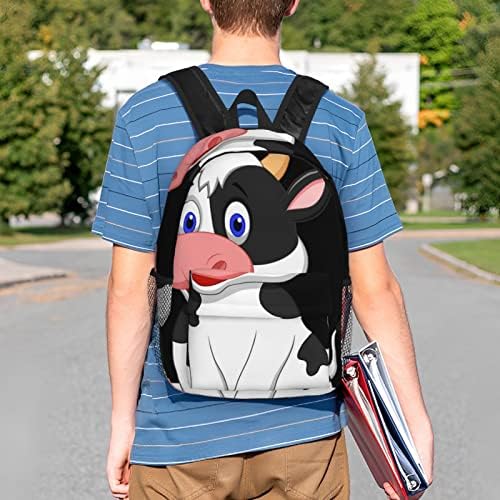Ewmar mljekarska krava 15-inčna lagana svjetlosni studentski ruksak putnički ruksak Računarska