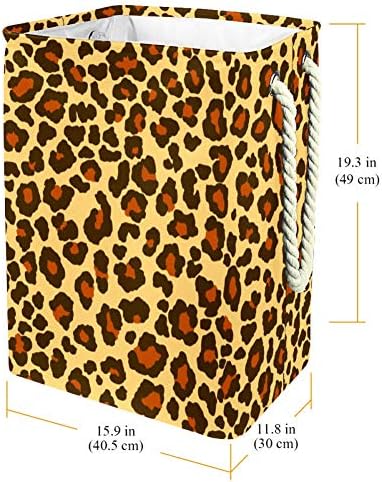 UNITESY Panther Leopard Jaguar Wild Jaguar uzorak Vodootporan sklopivi rublje kašika za djecu Sobu