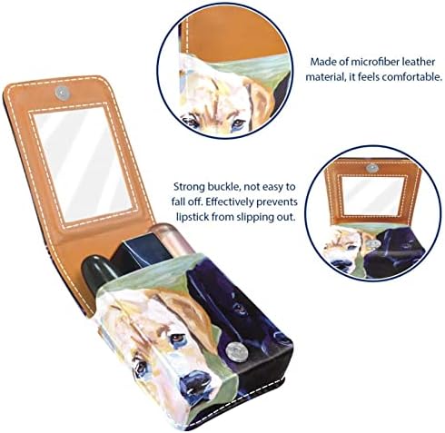 Mini ruž za usne sa ogledalom za torbicu, Labrador Retriver Painting Portable Case Holder organizacija