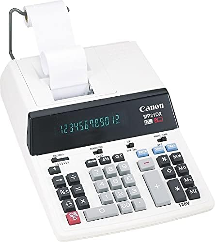 Canon mp21dx mp21dx dvobojni kalkulator za tisak 12-znamenkasti fluorescentni crni / crveni