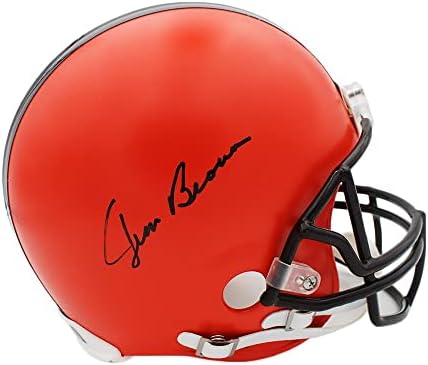 Jim Brown potpisao Cleveland Browns VSR4 autentične NFL kacige sa autogramom NFL Helmets