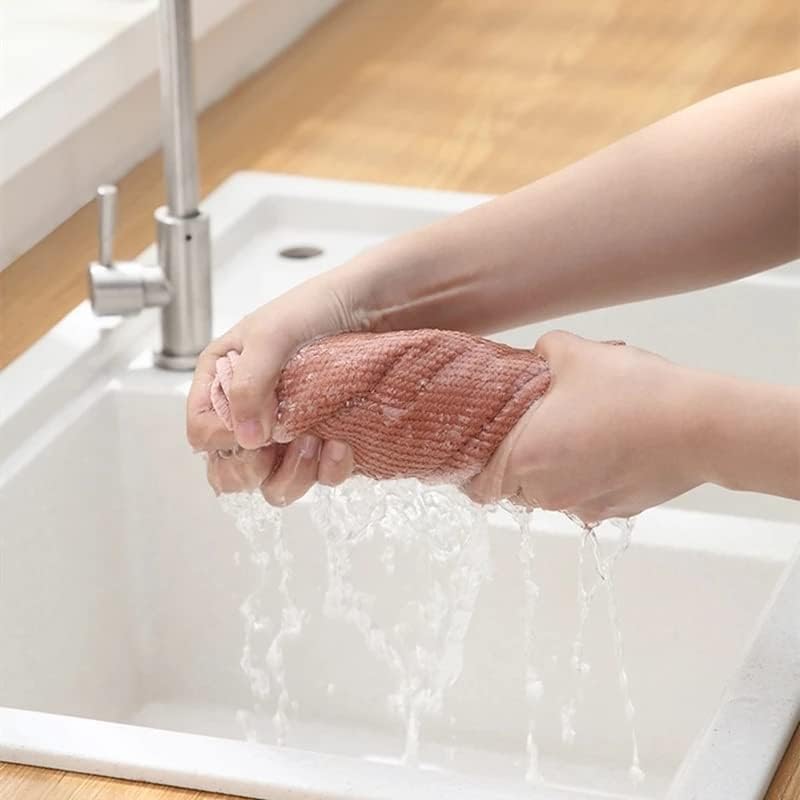 ZGJHFF 6pcs Kuhinja Anti-mast brisači Podesite mikrofiber Obrišite čišćenje za čišćenje Kućne pranje rublja