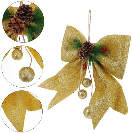 Yardwe 1pc Božićni luk Nativity Decor Glitter Božićni lukovi Xmas Diy Ornament oprema za pjenu Veliki