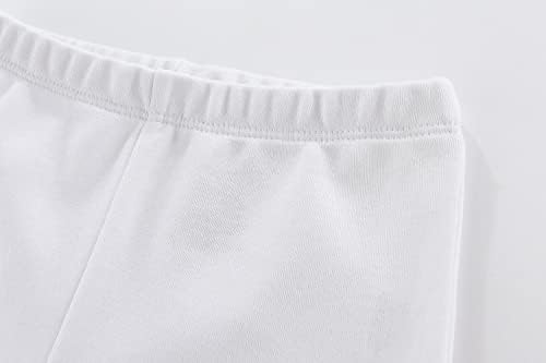 Unisex novorođene bebe pamučne hlače 4-pakovanja vezenje pringling casual gamaše 0-24 mjeseca za dječake i